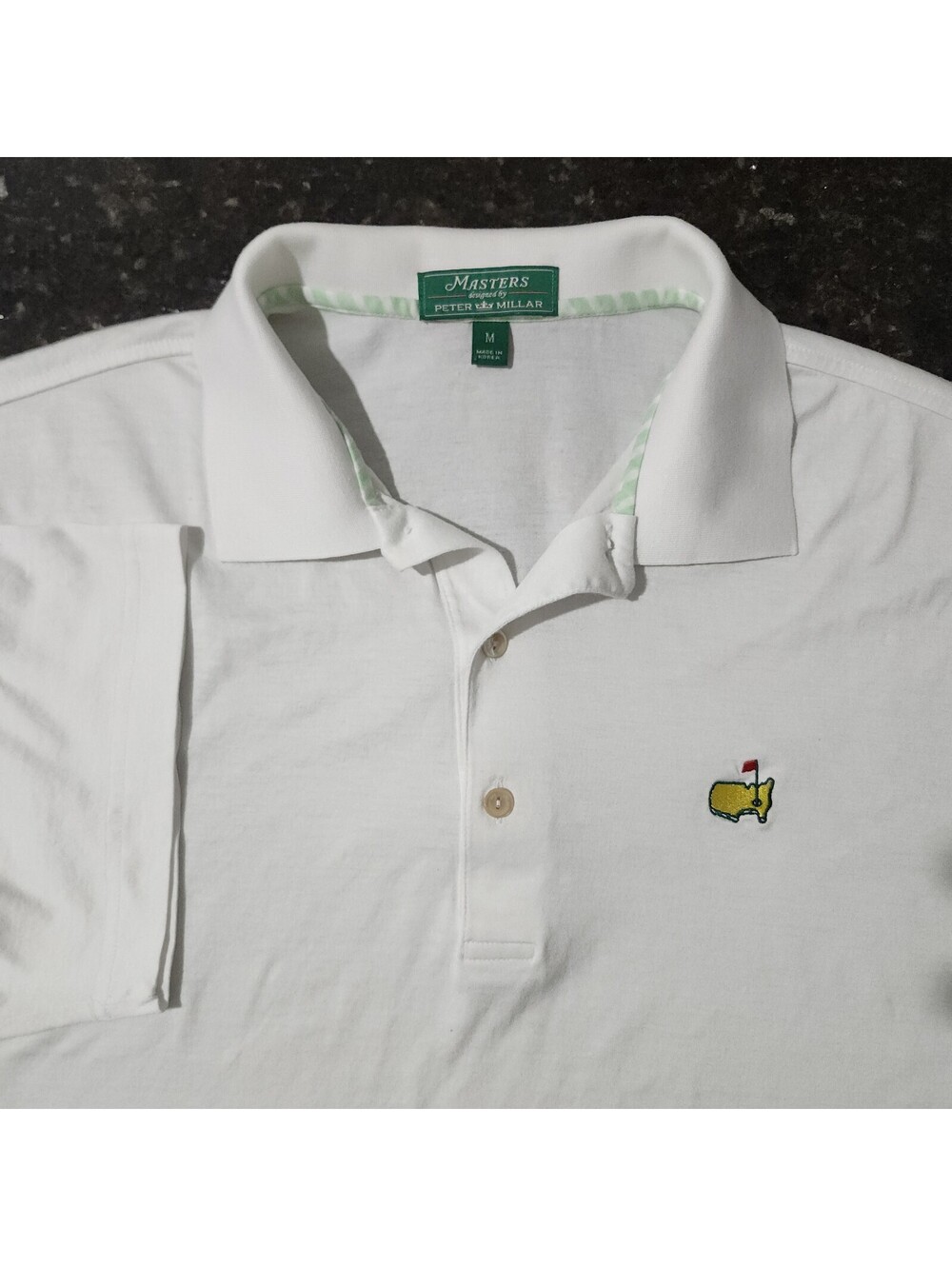 Peter Millar Masters Augusta Golf Polo Shirt Preppy Casual Money Classic Medium